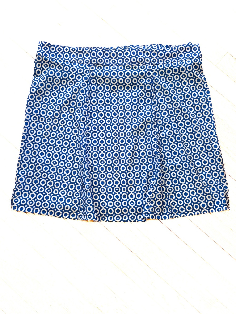 RipSkirt XL Blue White Geometric Wrap Skirt Beach Cover Up Quick Dry - Picture 9 of 12